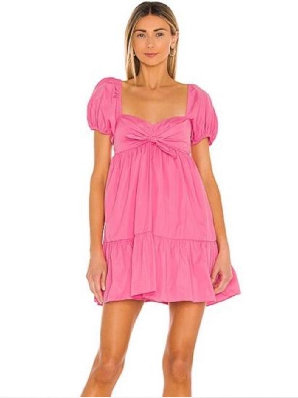 Amanda Uprichard Goldie Dress in hot pink